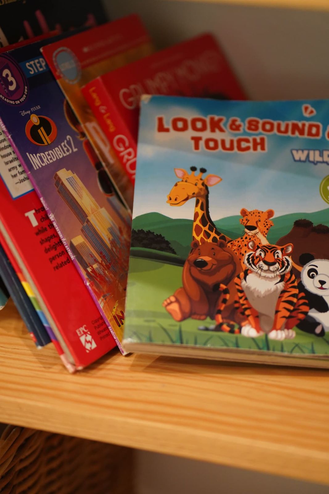 Libros infantiles bilingües en la biblioteca de Greenhouse Learning Center